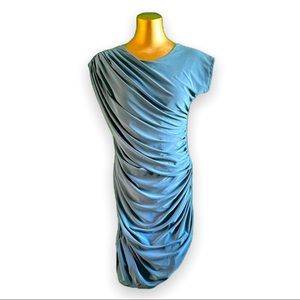 Bodycon Dress Cyan Sylvia Pinero Perfect Fit Flattering Slimming Shape M